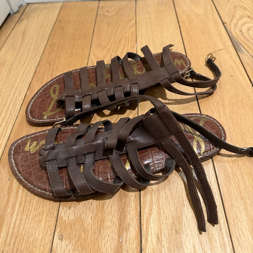 Sam Edelman brown gladiator sandals size 7